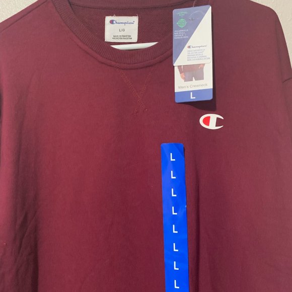 New Champion Sweater Size L Maroon - Picture 2 of 5